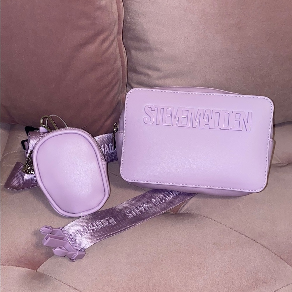 New Steve Madden Purple Fanny Pack Bag Modern Design